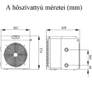 Hőszivattyú, Fairland, Mini SHP03, 3,5 kW, föld feletti medencékhez 20 m³-ig, R32 hűtőközeg, titánium hőcserélő, Plug and Play, 230V, sós vízhez is, COP 5,5