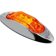   Oldalsó jelzőfény lámpa, borostyánsárga, 3 LED-es, 12 V 24 V (1013)