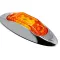 Oldalsó jelzőfény lámpa, borostyánsárga, 3 LED-es, 12 V 24 V (1013)