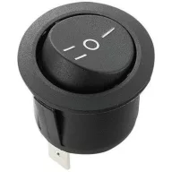   Round Rocker Switch LED megvilágítású autós műszerfalkapcsoló, fekete (1018)