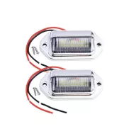 Led rendszámtábla világítás, 2db, fekete (1048)
