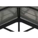 Kerti autóbeálló, Carport, antracit, 610 × 367 cm, porszórt acélszerkezettel, beépített ereszcsatornával, rozsdaálló, időjárásálló kivitelű