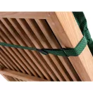 Napozóágy párna, Verde, zöld, 119 x 60 x 6 / 71 x 60 x 6 cm, 52% poliészter / 48% pamut, rögzítőpánttal, kötözőkkel rögzíthető