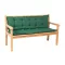 Kerti padpárna, Verde, zöld, 140 x 49 x 6 cm, 52% poliészter / 48% pamut, rögzítőpánttal, kötözőkkel rögzíthető