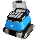 Medencetisztító robot, Warrior Azuro AKU, padló-, fal- és vízvonaltisztítás, akár 10 x 5 m-es medencékhez, 120 perc üzemidő, 50 mikronos szűrő