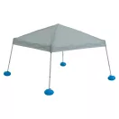 Medence pavilon, Gran, szürke, 300 × 300 cm, magasság: 197 cm, acél és alumínium szerkezet, állítható tetőmagassággal, hordtáskával, UV-álló