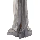 Kerti pavilon oldalfal, Eggi, szürke, 395 × 395 cm, 8 darabos szúnyogháló szett, gyűrűs rögzítőkkel, poliészter, cipzáras, vízálló, UV-álló