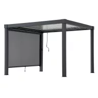   Pergola oldalfal, Matterhorn, antracit, 276 × 210 cm, alumínium és poliészter, fogantyúval, vízálló, légáteresztő