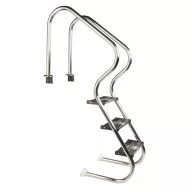   Medence létra, Comfort, AISI304, 4 fokos, 130 cm feletti magas medencéhez, rozsdamentes acél