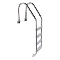   Medence létra, Standard, AISI304, 4 fokos, 130 cm feletti magas medencéhez, rozsdamentes acél, műanyag lépcsőfokokkal