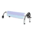 Kézi tekercselő, mobil, kerekes, rozsdamentes acél, 20 kg teherbírás, teleszkópos nyél nélkül