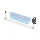 Kézi tekercselő, fix, rozsdamentes acél, 30 kg teherbírás, teleszkópos nyél nélkül