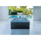 Jakuzzi, MSpa Oslo Sapphire F-SA063W, szürke, 6 személyes, 850 l, 160 x 160 x 65 cm, LED világítással, hidromasszázs fúvókákkal