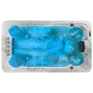 Swim Spa medence, Aquas, 390 x 225 x 118 cm, 35 masszázsfúvókával, 3 ellenáramú fúvókával, Wi-Fi vezérléssel, termohuzattal, hangrendszerrel, egész éves használatra