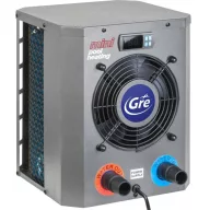   Hőszivattyú, Gre, HPM20, 2,5 kW, plug&play, titán hőcserélő, R32 hűtőközeg, UV- és korrózióálló, 32/38 mm csatlakozás, 0–20 m3 medencéhez
