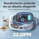 Aiper Scuba 800 SE White akkumulátoros medencetisztító robot, fehér, 80 m2, szűrőkosár: 2 l