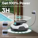 Aiper Scuba 800 SE White akkumulátoros medencetisztító robot, fehér, 80 m2, szűrőkosár: 2 l