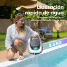 Aiper Scuba 800 SE White akkumulátoros medencetisztító robot, fehér, 80 m2, szűrőkosár: 2 l