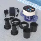 Medence sóbontó, Neo Smart 12 gr/h, kompakt kivitel, Wi-Fi és Bluetooth vezérlés, automata vízfertőtlenítés, alacsony sótartalom, beépített áramláskapcsoló