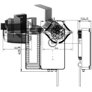 Ellenáramoltató, Fairland Surfing SwimJet M120, 344 × 364 × 281 mm, szürke, inverteres PMSM motorral, érintőképernyős vezérléssel, 0.5 kW
