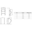 5 fokos osztott létra, AISI316 (AS-114015)