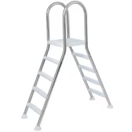   Kétágú rozsdamentes létra 4 + 4 fokos, 1.2 m magasságig (AS-118001)