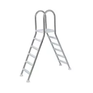   Kétágú rozsdamentes létra 5 + 5 fokos, 1.5 m magasságig (AS-118002)