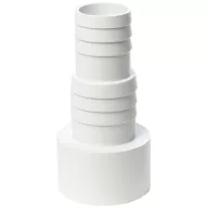   Tömlőcsatlakozó, 1.5" - os, ragasztható, D32 / 38 mm-es gégecsövekhez, 1 db / csomag