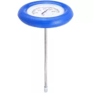   Medence hőmérő, Poolx, Maxi körszámlapos, 32 x 12 cm, úszó kivitel, húzózsinórral, Celsius skála 0–40 °C