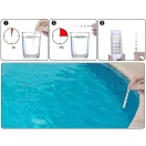Vízelemző tesztcsík, Poolx, 7 az 1-ben (pH/Klór/Bróm/TA/TH/TC/CYA), 50 db, indikátorpapíros, medencékhez és pezsgőfürdőkhöz
