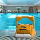 Medencetisztító robot, Dolphin Wave 100 CB, teljes medencetisztítás (padló, fal és vízvonal tisztítás), távirányítás, finom és ultrafinom szűrőrendszer, 4/6/8 órás ciklusidő, Caddy tartozék