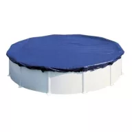   Téli védőtakaró, Deluxe PE, kör fémpalástos medencékhez, D3.6 m, kék