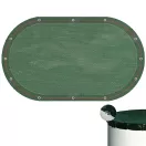 Téli védőtakaró, Supreme PE, ovális fémpalástos medencékhez, 4.5 x 9.0 m, zöld