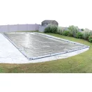 Téli védőtakaró földbe süllyesztett medencékhez, Silverado, négyszög alakú, 6.0 x 3.0 m medencéhez, ezüst/fekete