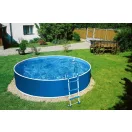 Azuro 301 round fémpalástos medence, szűrő nélkül, D460 x 90 cm, kék/fehér