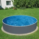Medence belső fólia, Azuro, szürke, 3,60 x 1,10 m, UV álló, 0,25 mm, kör alakú fémpalástos medencéhez