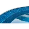 Medence belső fólia, Azuro Swirl, kék, 3,6 x 0,9 m, UV álló, 0,25 mm, kör alakú fémpalástos medencéhez