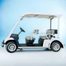 G31E, 5 személyes, teljesen felújított golfkocsi, fehér, alufelnivel (EGYEDIGOLFCAR6)