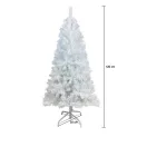 Nordmann King 2D-s műfenyő, 120 cm, fehér, 230 ág, fém talppal, 75 cm alsó átmérő, kihajtható ágakkal, dús kivitel