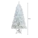 Nordmann King 2D-s műfenyő, 150 cm, fehér, 415 ág, fém talppal, 85 cm alsó átmérő, kihajtható ágakkal, dús kivitel