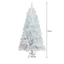 Nordmann King 2D-s műfenyő, 210 cm, fehér, 1000 ág, fém talppal, 117 cm alsó átmérő, kihajtható ágakkal, dús kivitel