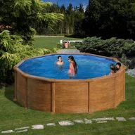 Gre famintás fémpalástos medence D460x120cm 