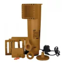 Gre famintás fémpalástos medence D350x132cm 