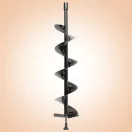 Földfúrószár, Strend Pro Garden, fekete, 15 x 80 cm, Strend Pro LD EA520B földfúróhoz, 150 mm spirál