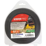   Fűkasza damil, Strend Pro Garden Premium SawLine, 2,7 mm, 51 m, sötétbarna, fogazott, nagy szilárdságú, kopásálló, bliszteres