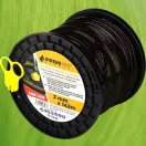 Fűkasza damil, Strend Pro Garden Premium SawLine, 3,0 mm, 142 m, sötétbarna, fogazott, nagy szilárdságú, kopásálló, tekercses