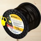 Fűkasza damil, Strend Pro Garden Premium SawLine, 3,0 mm, 142 m, sötétbarna, fogazott, nagy szilárdságú, kopásálló, tekercses