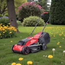 Akkumulátoros fűnyíró, Worcraft CLM-S20LiB ShareSYS, fekete/piros, vágásszélesség: 32 cm, 20 V Li-Ion, 3500 fordulat/perc, 30 l gyűjtőkosár, akkumulátor és töltő nélkül