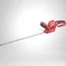 Elektromos sövényvágó, Worcraft HT06-550, piros/fekete, 650 W, 55 cm pengehossz, 1500 löket/perc, ütésvédelem, maximum 20 mm ágvastagság