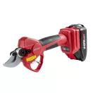 Akkumulátoros metszőolló, Worcraft CSC-S20LiBP ShareSYS, piros/fekete, 2 Ah 20 V Li-Ion, maximum 30 mm vastagság, hosszabbító nyél kompatibilis, akkumulátorral és töltővel, hordtáskában